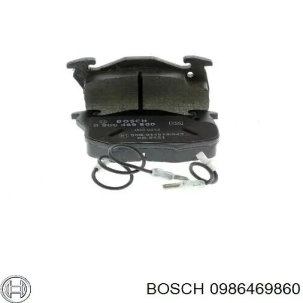 Колодки гальмівні передні, дискові 0986469860 Bosch