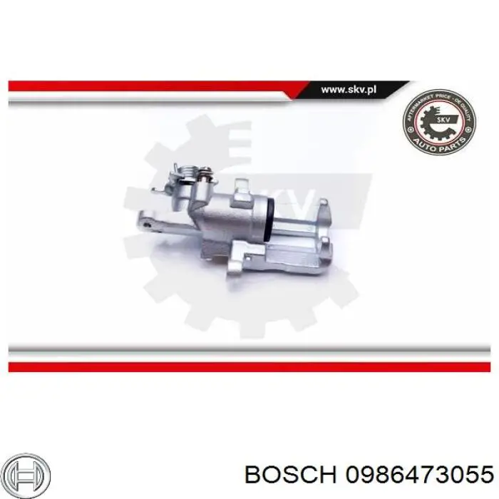 Задній гальмівний супорт лівий Bosch 0986473055