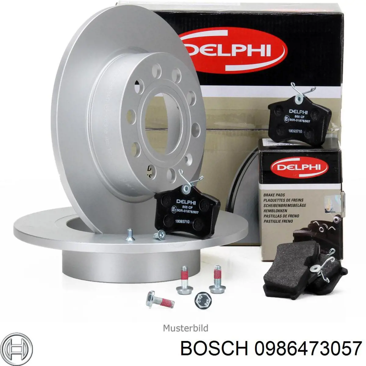 Купити 0986473057 Bosch Супорт гальмівний передній лівий