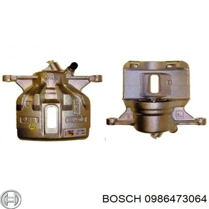 0986473064 Bosch супорт гальмівний передній лівий