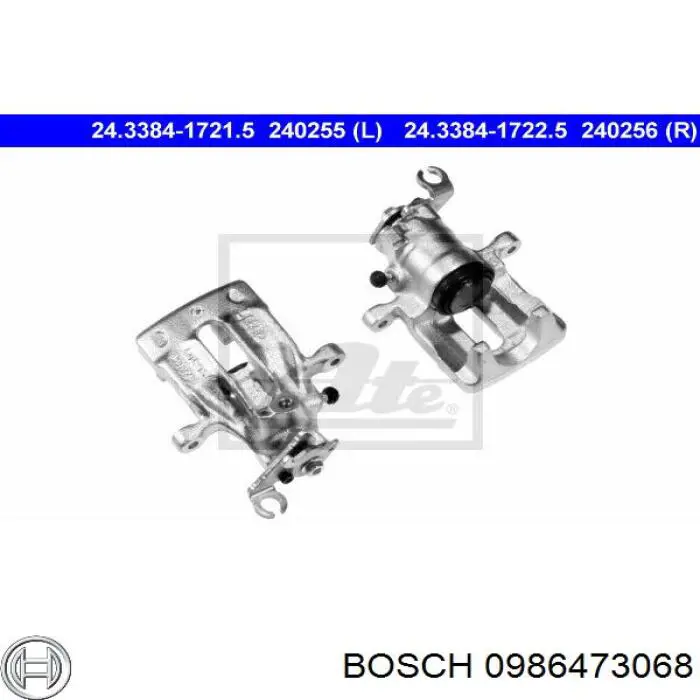 Купити 0986473068 Bosch Супорт задній лівий