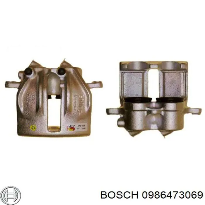 Супорт гальмівний передній лівий 0986473069 Bosch