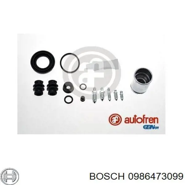 0986473099 Bosch супорт гальмівний задній лівий