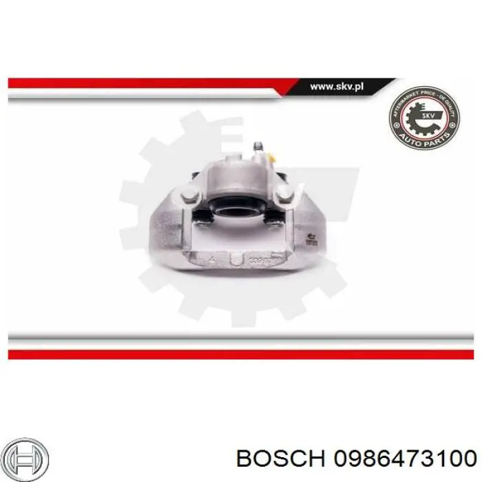 Купити 0986473100 Bosch Супорт гальмівний передній лівий