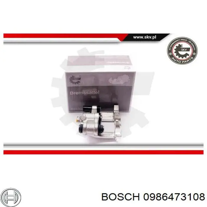 0986473108 Bosch супорт гальмівний задній лівий
