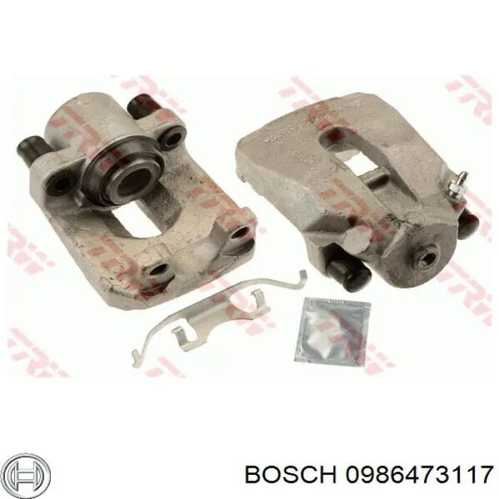 Купити 0986473117 Bosch Супорт задній лівий