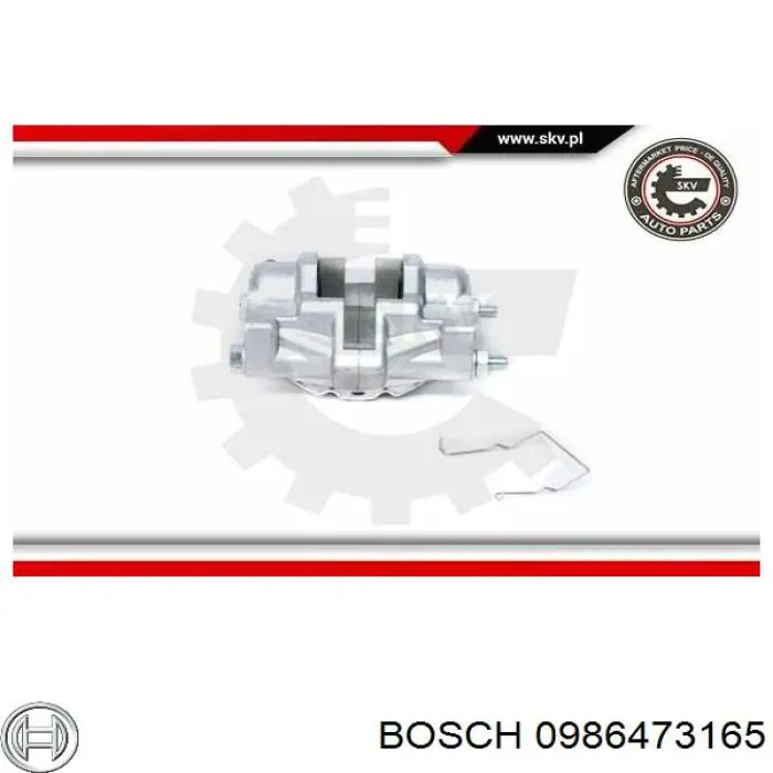 Супорт гальмівний задній лівий Bosch 0986473165 ціна, від 47.31 USD