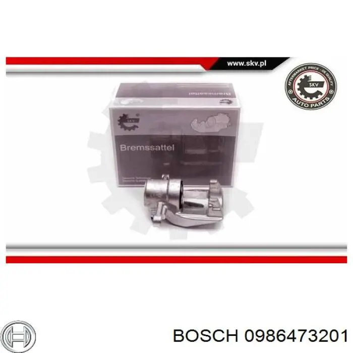 Супорт гальмівний задній лівий 0986473201 Bosch