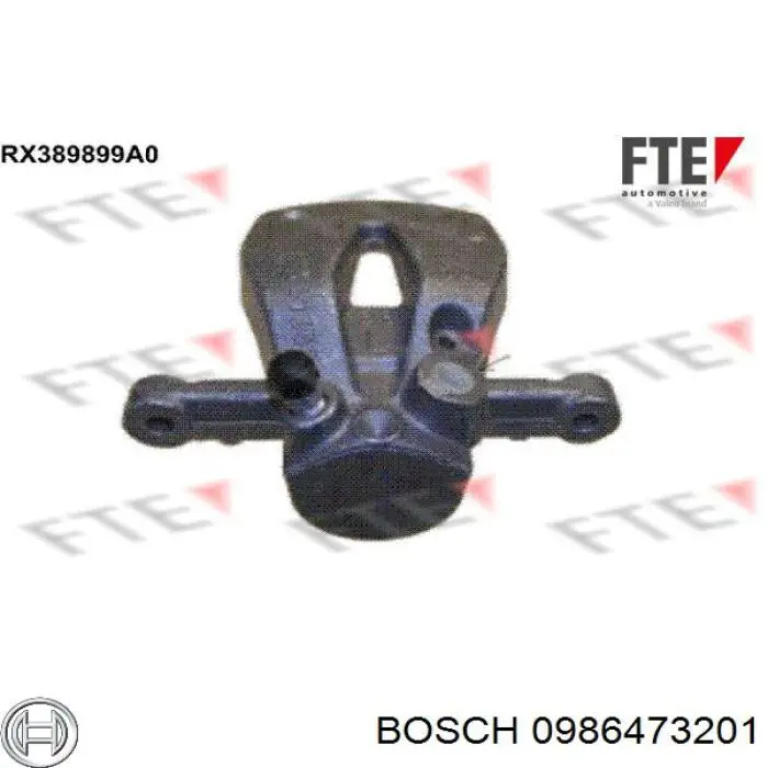 Купити 0986473201 Bosch Супорт задній лівий
