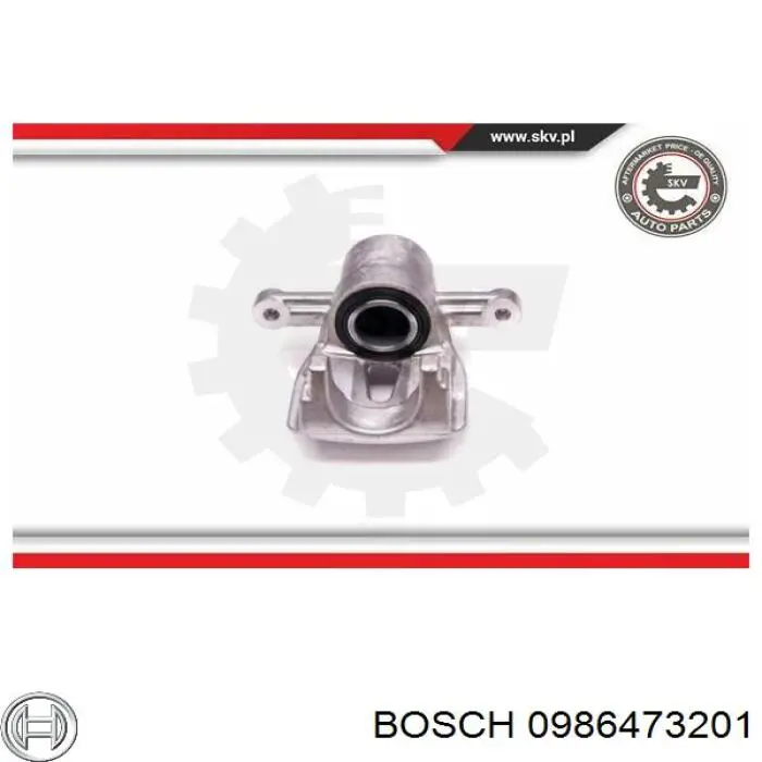 Супорт задній лівий 0986473201 Bosch