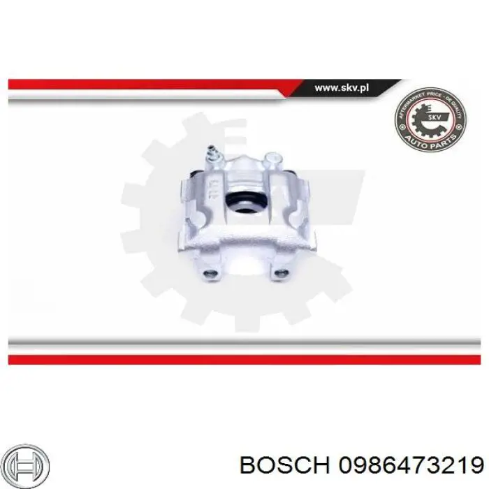 Супорт гальмівний задній лівий Bosch 0986473219 ціна, від 25.03 USD