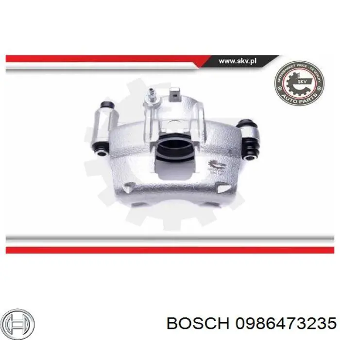 Супорт гальмівний, передній, лівий Bosch 0986473235
