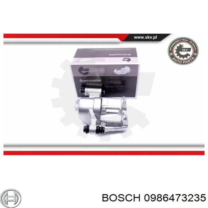 Купити 0986473235 Bosch Супорт гальмівний передній лівий