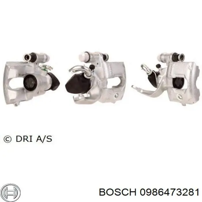 0986473281 Bosch супорт гальмівний задній лівий