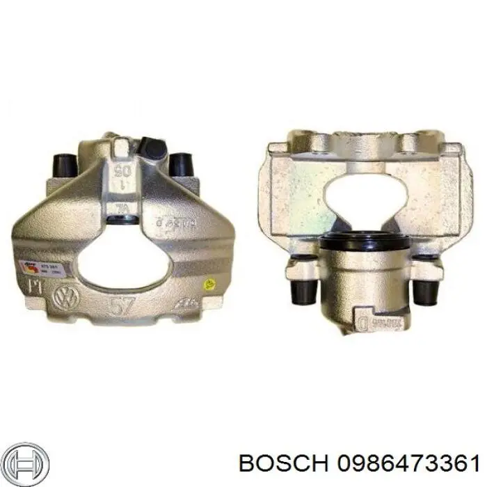 Супорт гальмівний передній лівий 0986473361 Bosch