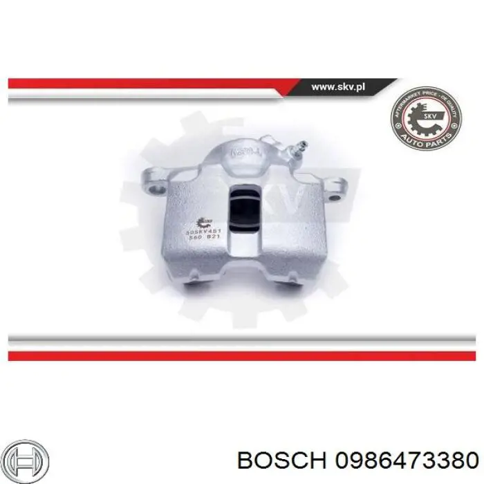 Супорт гальмівний передній лівий 0986473380 Bosch