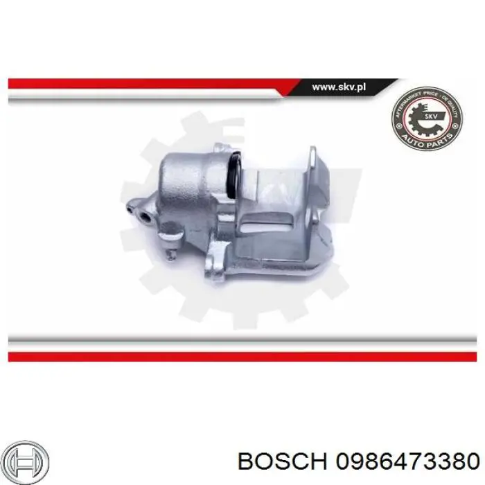 Купити 0986473380 Bosch Супорт гальмівний передній лівий