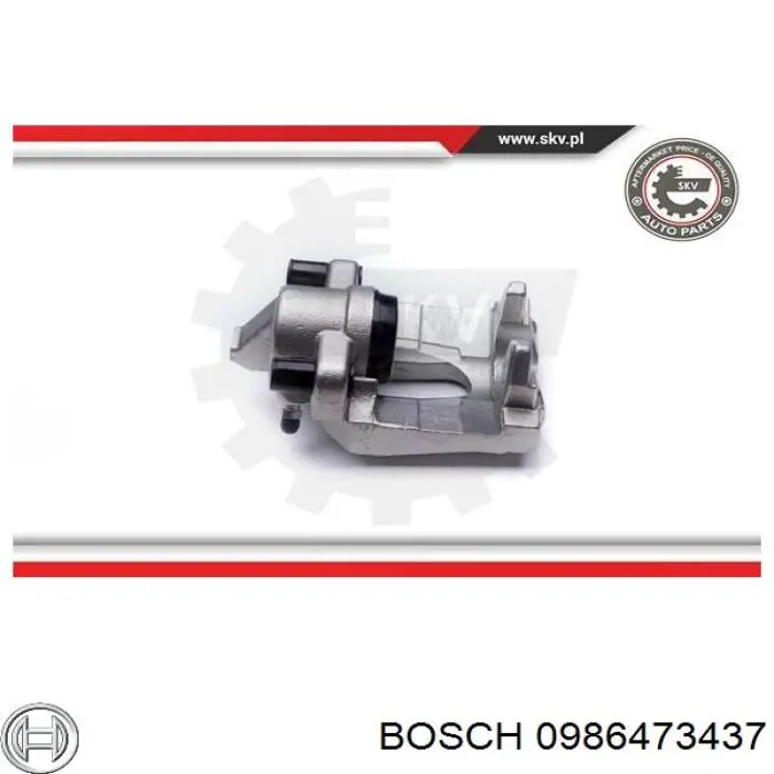 Купити 0986473437 Bosch Супорт задній лівий