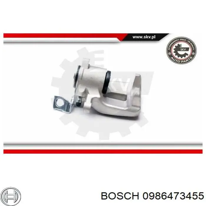 Супорт гальмівний задній лівий Bosch 0986473455 ціна, від 63.17 USD