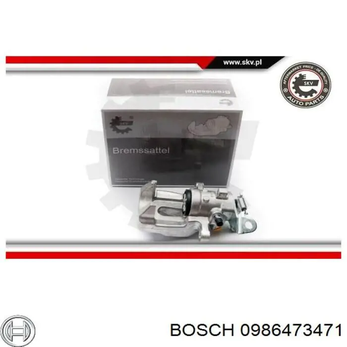 Купити 0986473471 Bosch Супорт задній лівий