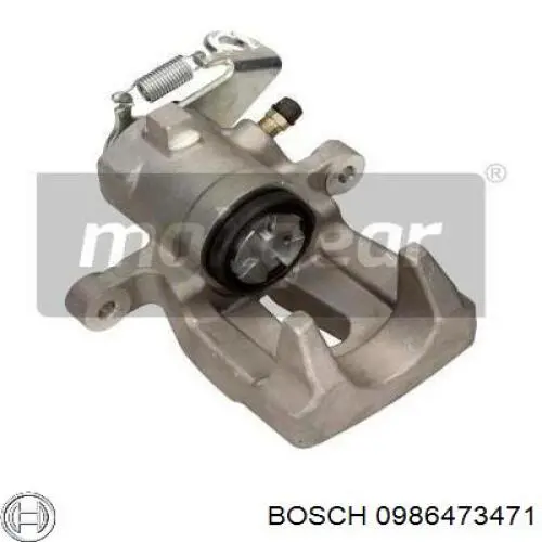 Супорт задній лівий 0986473471 Bosch