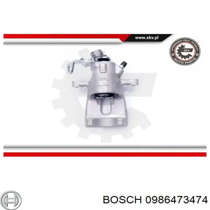 Супорт задній лівий 0986473474 Bosch