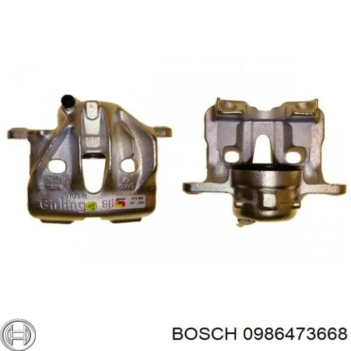 Купити 0986473668 Bosch Супорт гальмівний передній лівий
