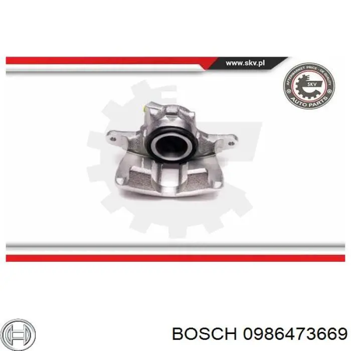 Купити 0986473669 Bosch Супорт гальмівний передній лівий