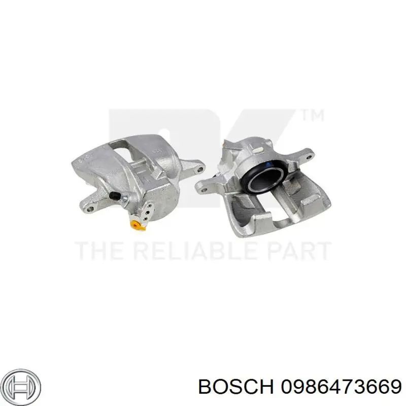 0986473669 Bosch Супорт гальмівний, передній, лівий