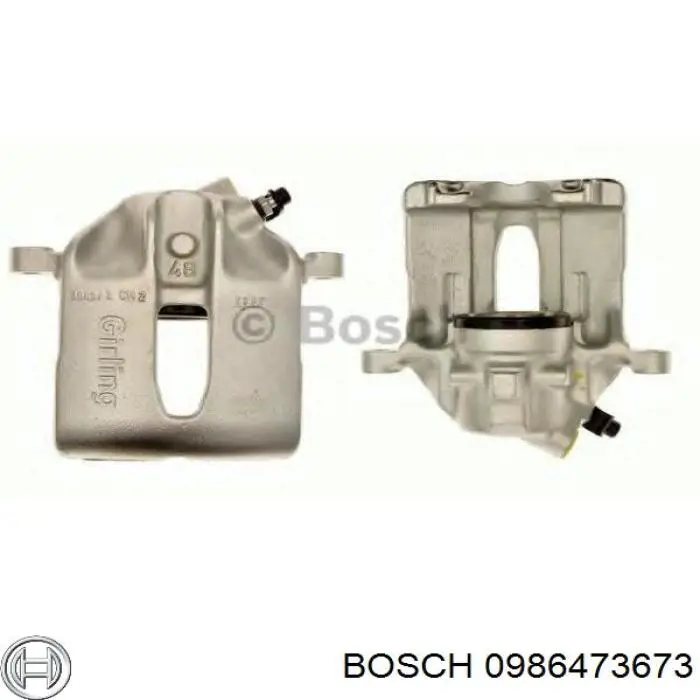 Задній гальмівний супорт лівий Bosch 0986473673