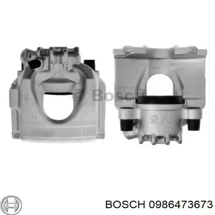 Супорт задній лівий 0986473673 Bosch