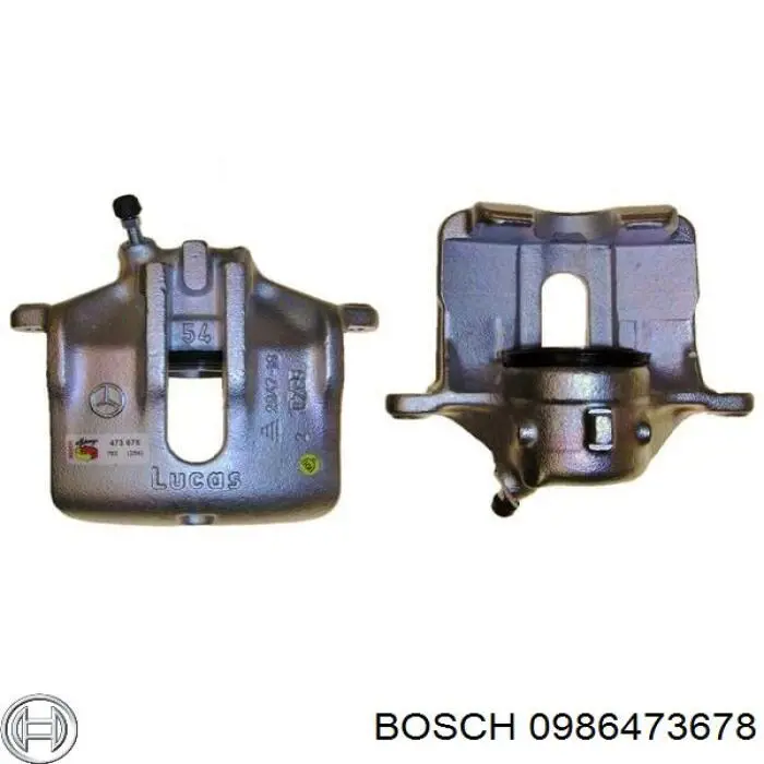 0986473678 Bosch супорт гальмівний передній лівий