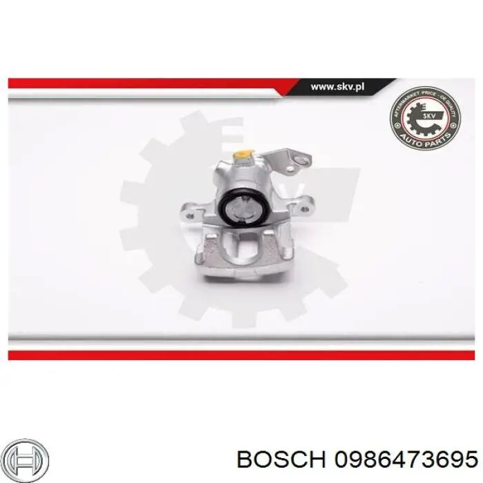 0986473695 Bosch Супорт гальмівний задній лівий