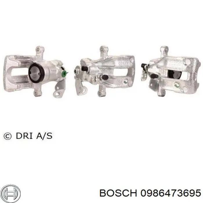 Супорт гальмівний задній лівий Bosch 0986473695 ціна, від 51.79 USD