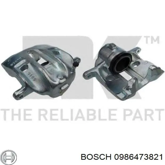 0986473821 Bosch Супорт гальмівний передній правий