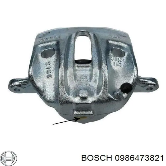 Купити 0986473821 Bosch Супорт гальмівний передній правий
