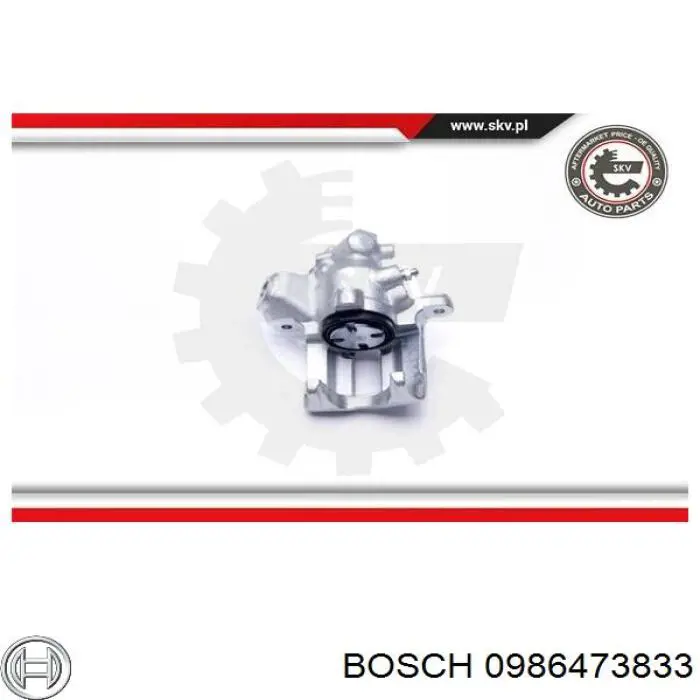 Супорт задній правий 0986473833 Bosch