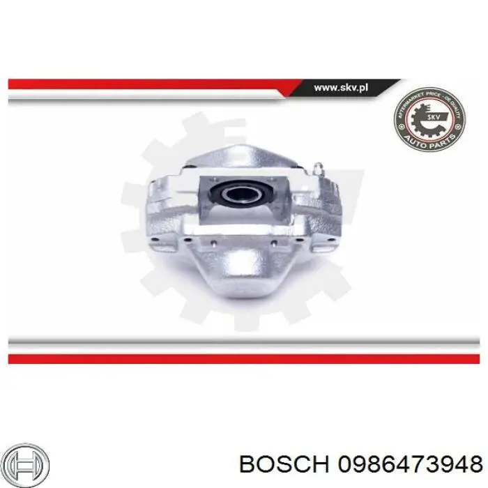 Супорт задній правий 0986473948 Bosch
