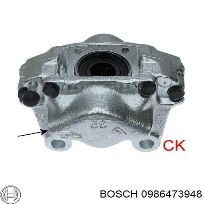 Супорт гальмівний задній правий Bosch 0986473948