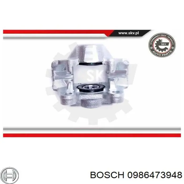 Супорт гальмівний задній правий Bosch 0986473948 ціна, від 57.10 USD