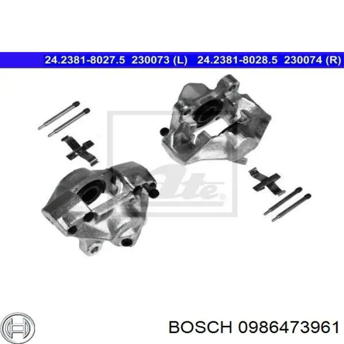 Купити 0986473961 Bosch Супорт задній лівий