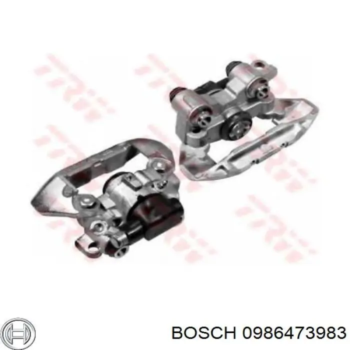 Задній гальмівний супорт лівий Bosch 0986473983