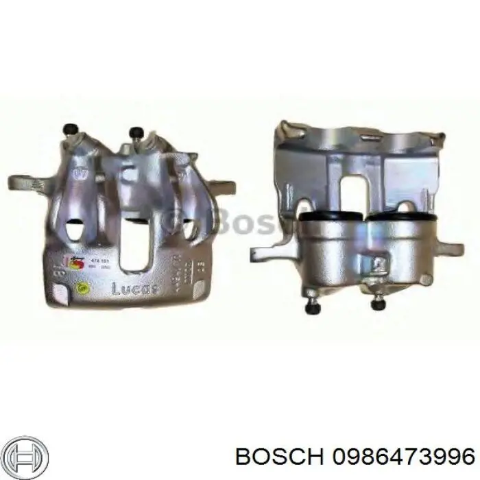 Купити 0986473996 Bosch Супорт задній лівий
