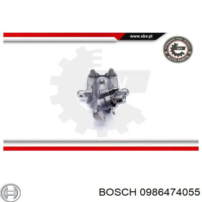 Супорт задній правий 0986474055 Bosch