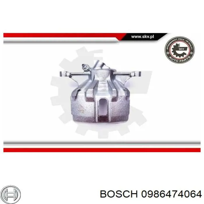 Супорт гальмівний, передній, правий Bosch 0986474064