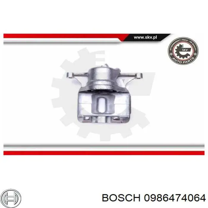 Супорт гальмівний передній правий 0986474064 Bosch