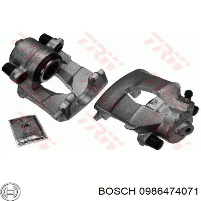 0986474071 Bosch Супорт гальмівний передній правий