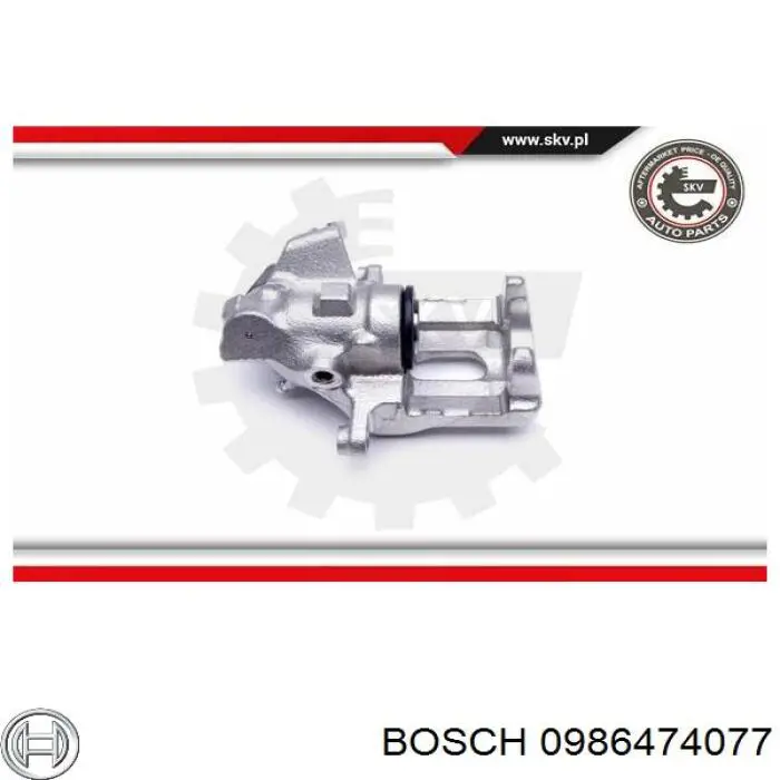 Супорт задній правий 870167 Elstock