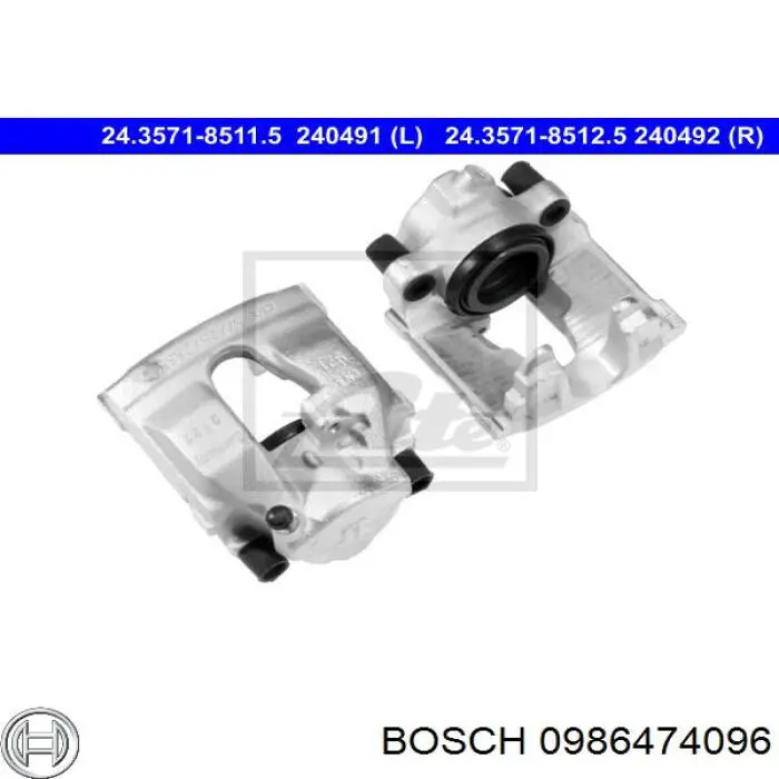0986474096 Bosch супорт гальмівний передній правий