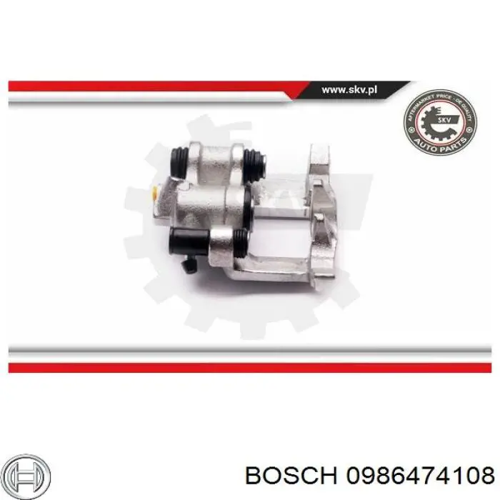 Супорт гальмівний задній правий Bosch 0986474108
